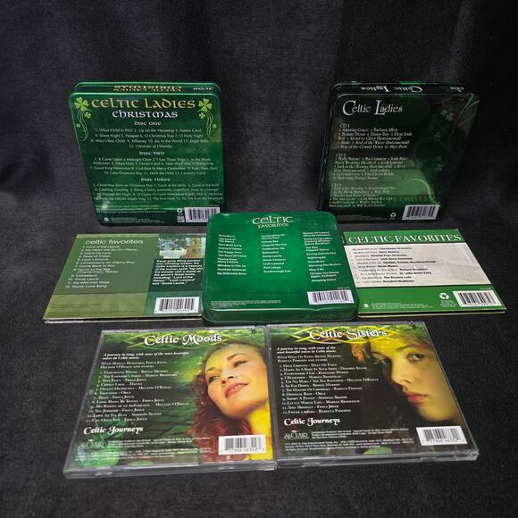 Celtic Ladies Christmas Favorites Sisters & Moods CD Collection & Collector Tins - Picture 8 of 9